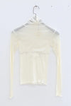 BASERANGE Tiger print cardigan turtleneck sweater TOTST-CG-AU23 UNDYED